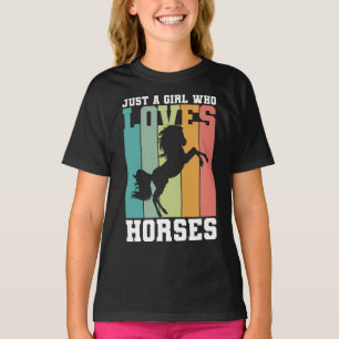 Camiseta Sólo un chica que ama los caballos   Chica de caba