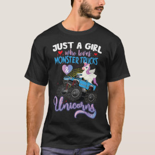 Camiseta Solo un Chica que ama los camiones de monstruos y