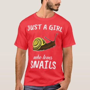 Camiseta Solo un Chica que ama los caracoles 1