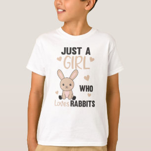 Camiseta Sólo un chica que ama los conejos - Conejo dulce