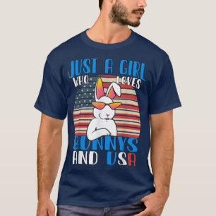 Camiseta Solo un Chica que ama los Conejos Conejos Conejos
