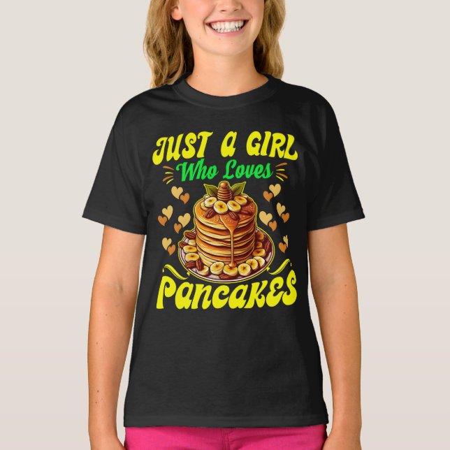 Camiseta sólo un chica que ama los crepes (Anverso)