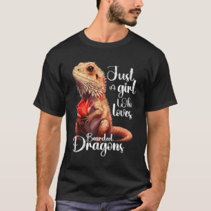 Camiseta Solo un chica que ama los dragones barbudos
