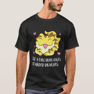 Camiseta Sólo Un Chica que ama los dragones con barba