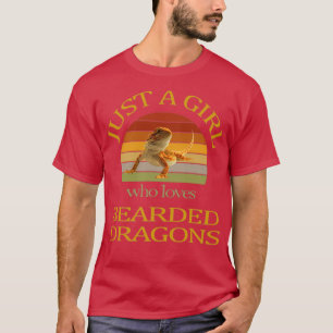 Camiseta Solo un Chica que ama los dragones con barba 