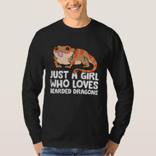Camiseta Sólo un Chica que ama los dragones con barba osos