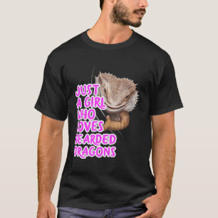 Camiseta Solo un Chica que ama los dragones con barba regal