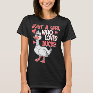 Camiseta Solo un Chica que ama los Ducks Harvest Farming Ba