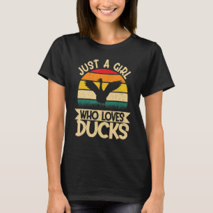 Camiseta Solo un Chica que ama los Ducks Harvest Farming Ba