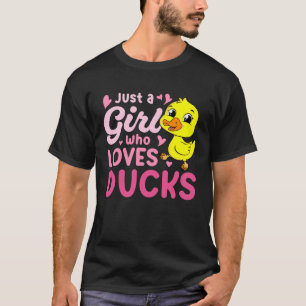 Camiseta Solo un Chica que ama los Ducks Harvest Farming Ba