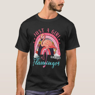 Camiseta Solo un Chica que ama los flamencos floridos
