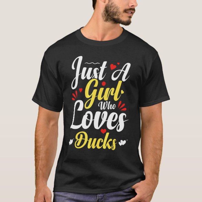 Camiseta Sólo un Chica que ama los gallos blancos que se en (Anverso)