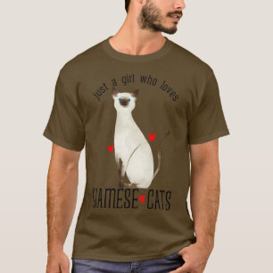 Camiseta Solo un chica que ama los gatos siameses