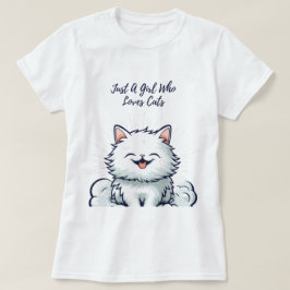 Camiseta Sólo Un Chica Que Ama Los Gatos - Un Gato Aburrido