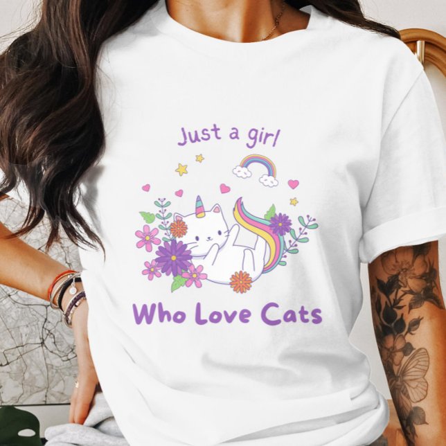 Camiseta Solo un Chica que ama los gatos, una delicia (Subido por el creador)