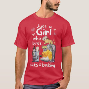 Camiseta Sólo un Chica que ama los gatos y hace Kawaii Cute