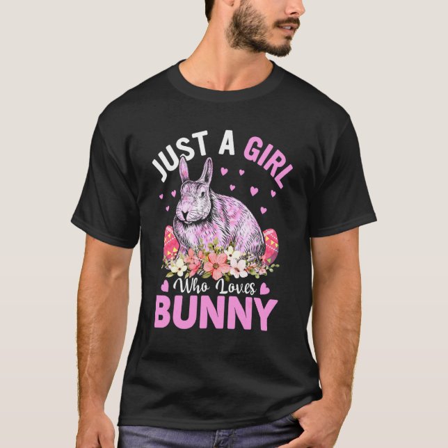 Camiseta Sólo Un Chica Que Ama Los Huevos De Lágrima Floral (Anverso)