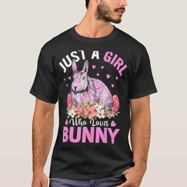 Camiseta Sólo Un Chica Que Ama Los Huevos De Lágrima Floral (Anverso)