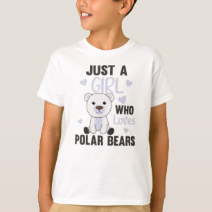Camiseta Sólo un Chica que ama los osos polares - Polar lin