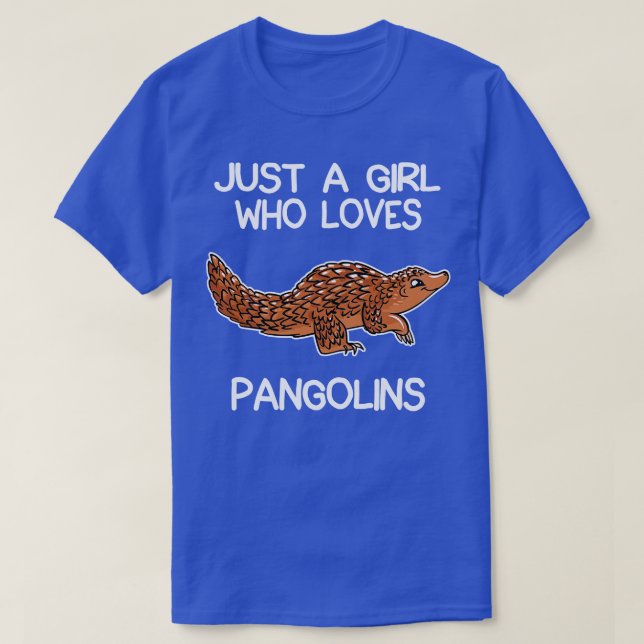 Camiseta Solo un Chica que ama los pangolines 2 (Diseño del anverso)