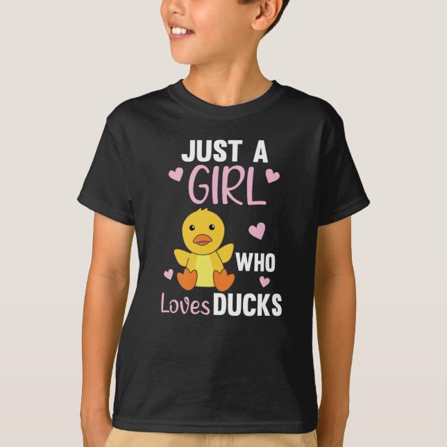 Camiseta Solo un Chica que ama los pollos - unos animales m (Anverso)