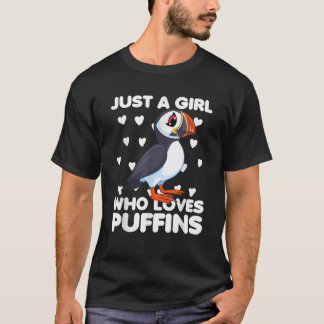 Camiseta Sólo un Chica que ama los Puffins