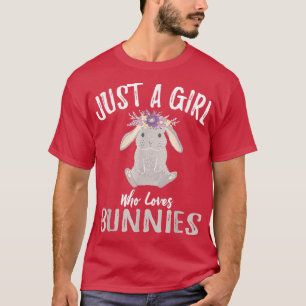 Camiseta Sólo Un Chica Que Ama Los Regalos De Conejo De Con