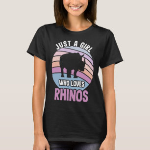 Camiseta Solo un chica que ama los rinocerontes