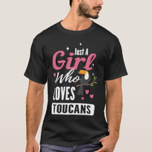 Camiseta Sólo un chica que ama los tucanes para un animal