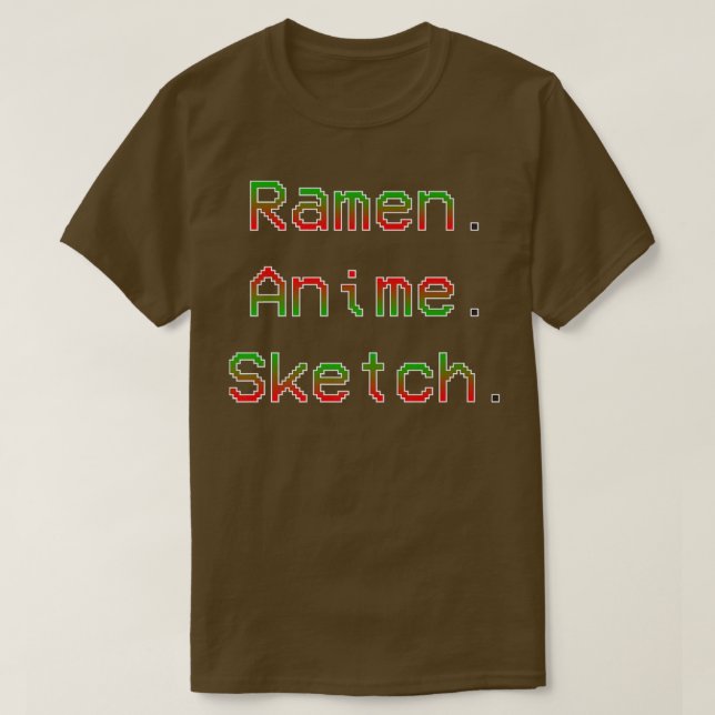 Camiseta Sólo Un Chica Que Ama Ramen Anime Y Esboza 54 (Diseño del anverso)