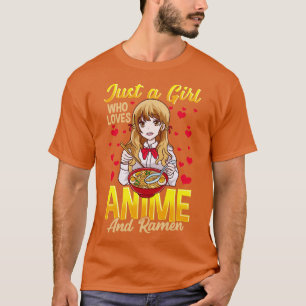 Camiseta Solo Un Chica Que Ama Y Ramen Graciosamente Foodie