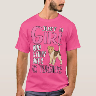 Camiseta Solo un Chica que de verdad ama a los zorros terri