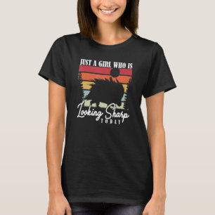 Camiseta Sólo un Chica que luce agudo hoy Porcupine 1