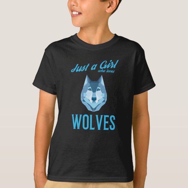 Camiseta Solo un Chica Wolf Wilderlife (Anverso)