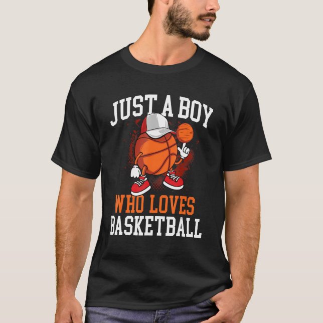 Camiseta Solo un chico al que le encanta el baloncesto (Anverso)