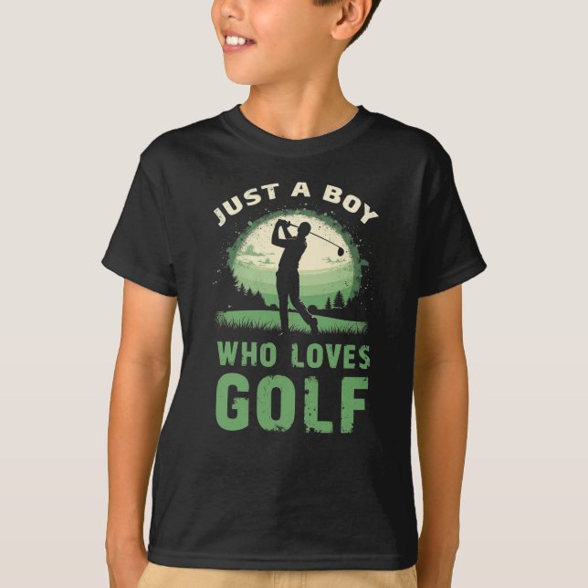 Camiseta Solo un chico al que le encanta el club de golf Go (Anverso)