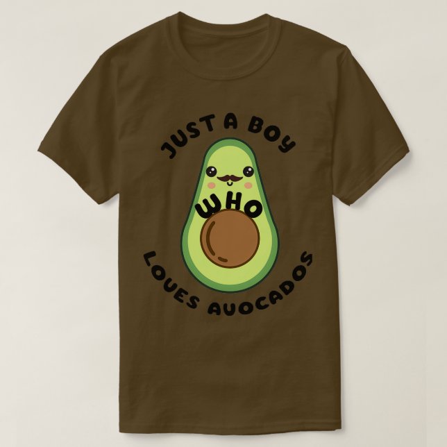 Camiseta Solo un chico al que le gusta el aguacate clásico  (Diseño del anverso)
