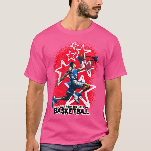 Camiseta Solo un chico al que le gusta la edición de básque (Anverso)