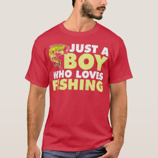 Camiseta Solo un chico al que le gusta pescar