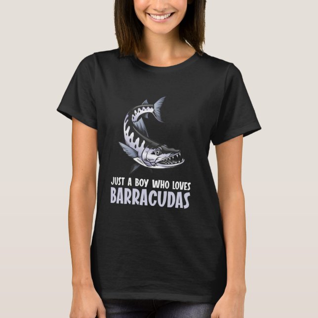 Camiseta Solo un chico que ama a Barracudas Barracuda (Anverso)