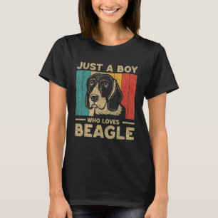 Camiseta Solo un chico que ama a Beagle por los niños