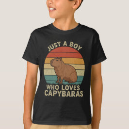 Camiseta Solo un chico que ama a Capybaras
