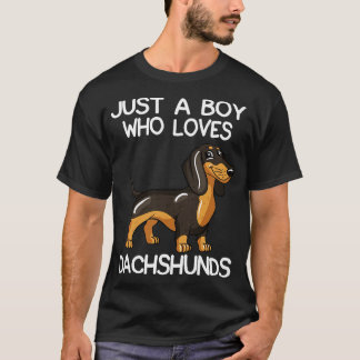 Camiseta Solo un chico que ama a Dachshunds