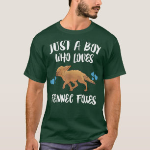 Camiseta Solo un chico que ama a Fennec, amante de los anim