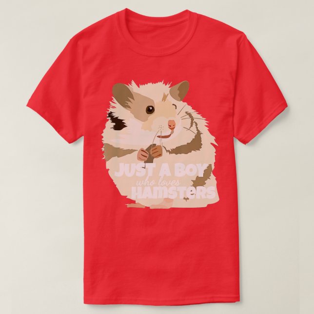 Camiseta Solo un chico que ama a Hamsters Hamster Farmer (Diseño del anverso)