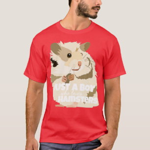Camiseta Solo un chico que ama a Hamsters Hamster Farmer