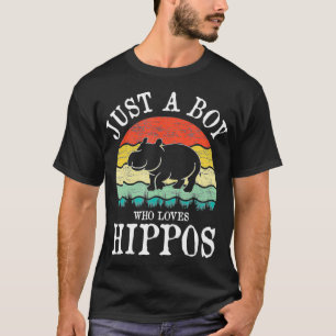 Camiseta Solo un chico que ama a Hippos