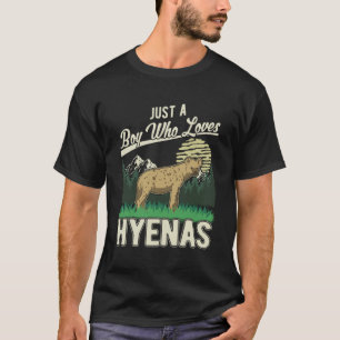 Camiseta Solo un chico que ama a Hyenas Boy Hyena 1