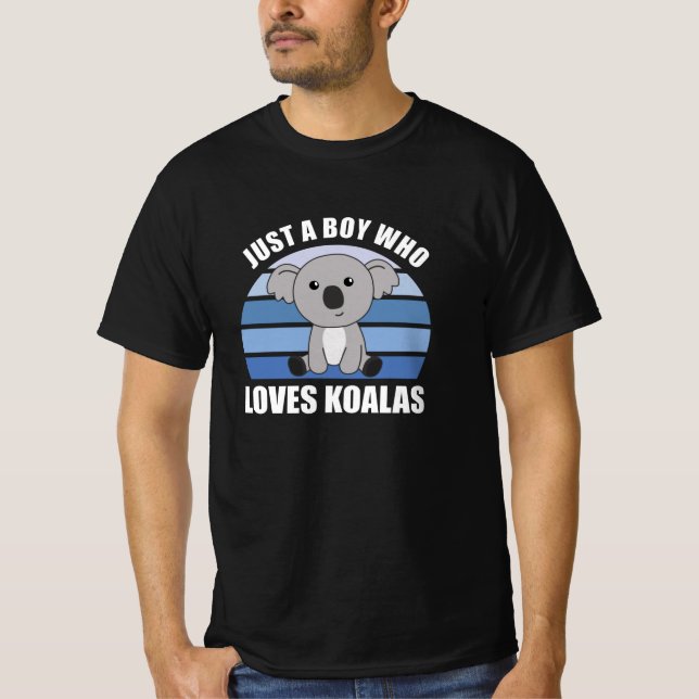 Camiseta Solo un chico que ama a Koalas - Cute Koala (Anverso)