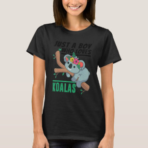 Camiseta Solo un chico que ama a Koalas Funny Koala